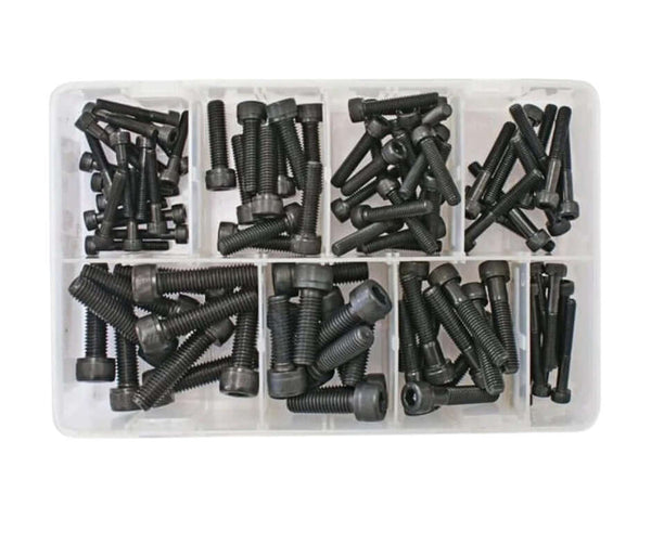 Assorted metric socket screws black cap head M5, M6, M8, M10
