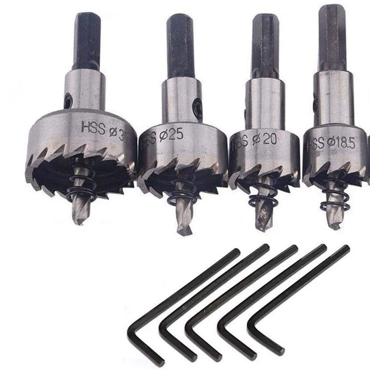 HSS Hole Saw Drill Bits 12-100 mm Stainless Steel Metal, Wood Cutter Hole Saw - UK MOTOR FACTORS