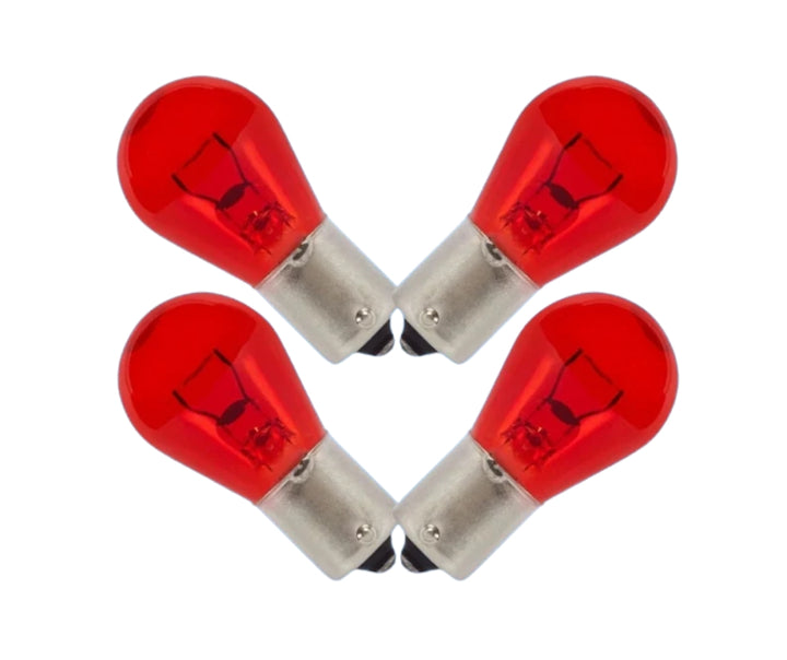 12V red brake light indicator bulb, 21W with BA15S base for car stop and tail lights