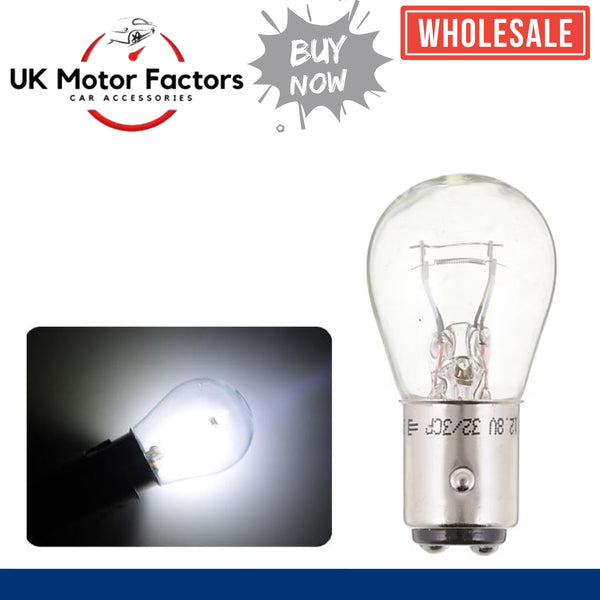 10 x 380 Rear Brake Stop Tail Light Bulb Car Van 12V-21/5W Twin Filament BAY15D - UK MOTOR FACTORS