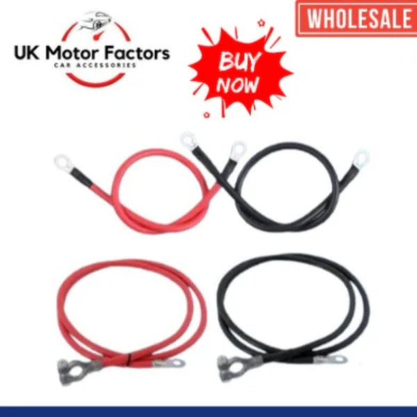 Battery & Switch Lead Power Strap Earth Positive Negative Cable for Car, Van, Truck - 110A, 16mm², All Sizes