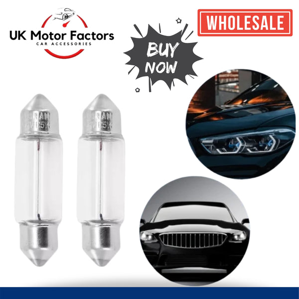 10 x 269 Festoon Bulb 12V-10W Car Interior sidelight Number Plate Bulb 30mm