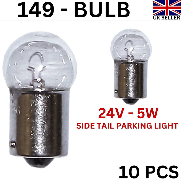 Car Side Tail Light Bulbs 24v 5w Bulb Car Automotive Van Commercial Lorry BA15S - UK MOTOR FACTORS