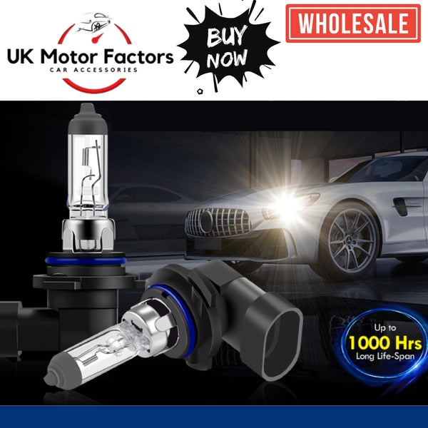 2 x 9006 Halogen Headlamp 12V HB4 Headlight Bulb - UK MOTOR FACTORS