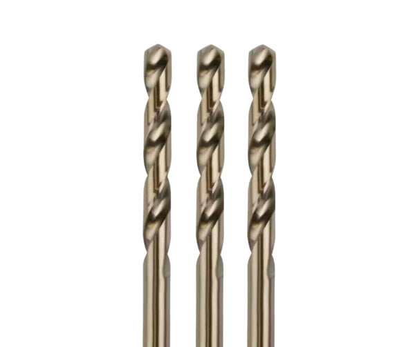 HSS Cobalt gold Jobber Drill Bits - For Drilling Stainless Wood and Hard Metals - UK MOTOR FACTORS