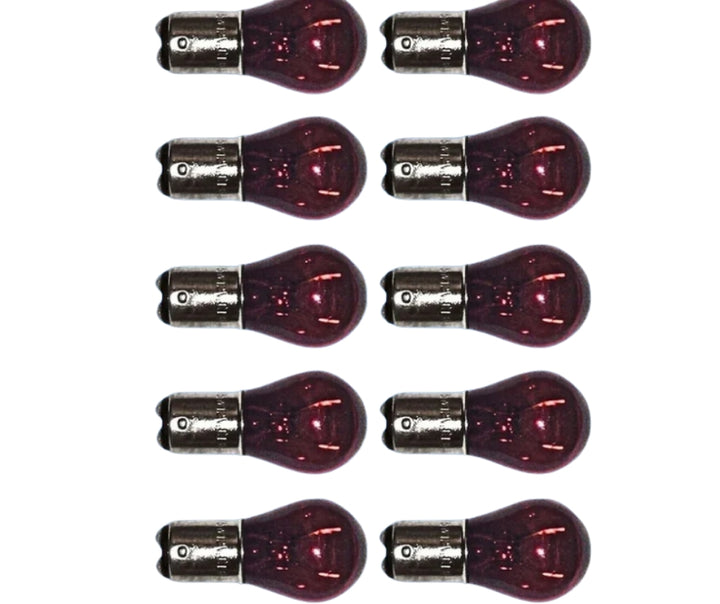 21/5W twin filament red stop/tail light bulbs, 12V BAY15D for cars
