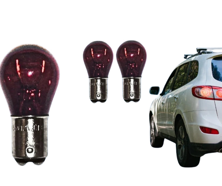 21/5W twin filament red stop/tail light bulbs, 12V BAY15D for cars
