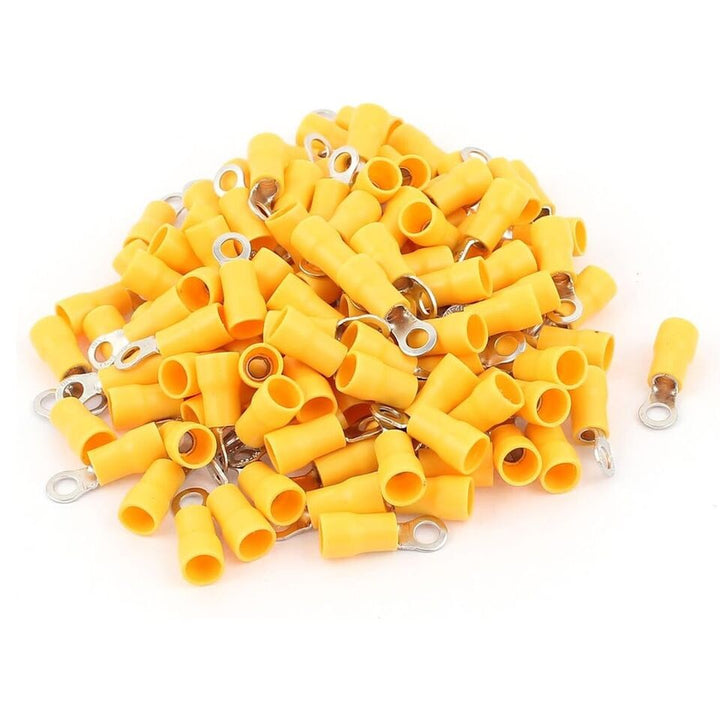 Assorted yellow electrical terminals
