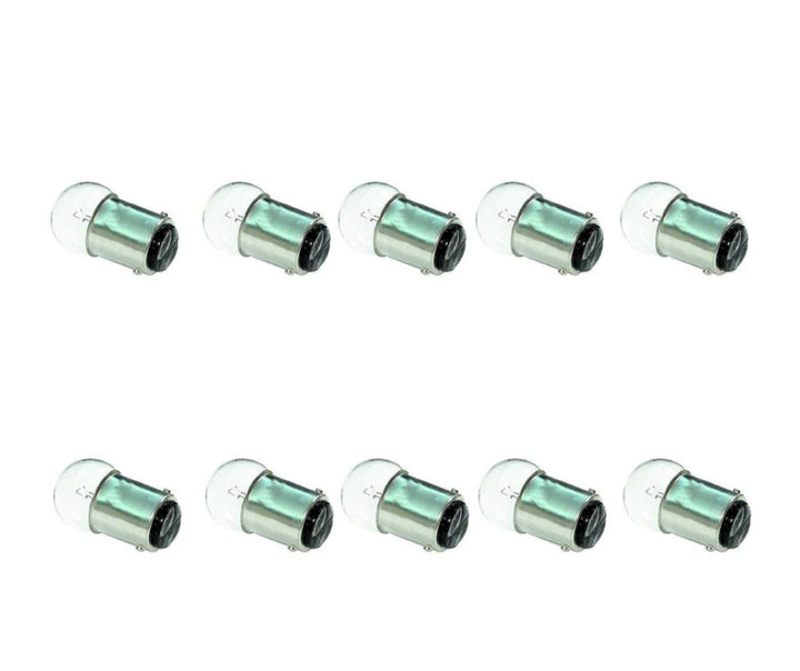 Car Sidelight / Tail Light Flash Bulb 12v - 5w Side Tail Bulbs SBC BA15D - 10Pcs - UK MOTOR FACTORS