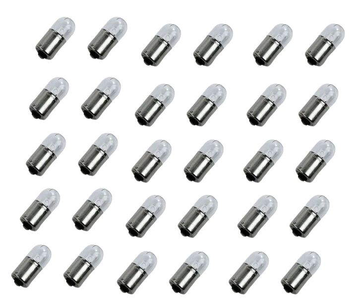 Bulb Tubular Side Tail Push In Number Plate Capless Bulbs Lamps (12V-5W) 10 Pcs - UK MOTOR FACTORS