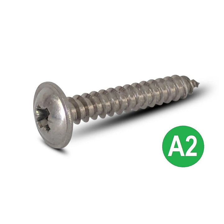 Self-Tapping Screws Assorted Box of Pozi Pan (Stainless Steel A2 Grade) - UK MOTOR FACTORS
