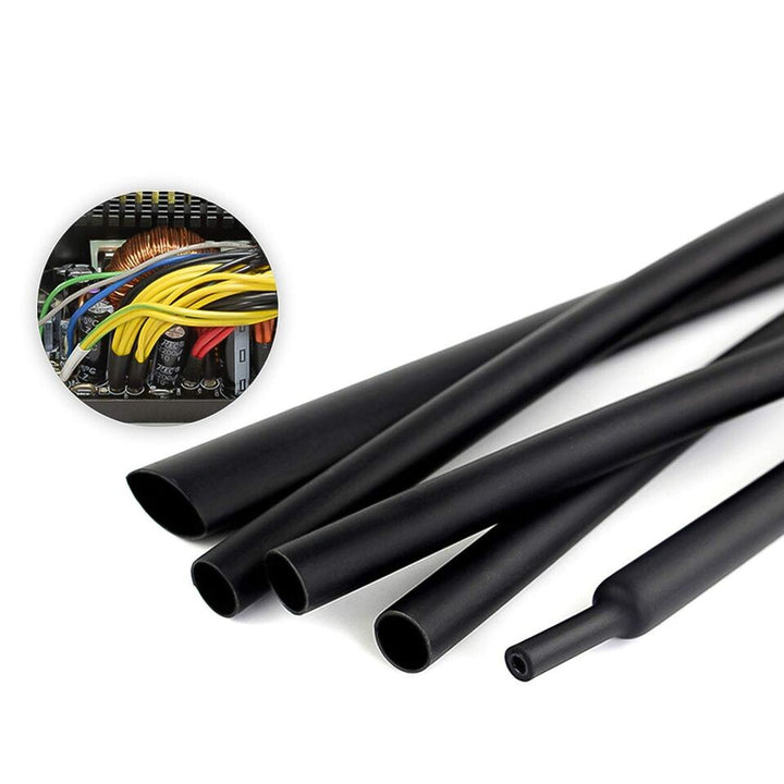 360pcs assorted black heat shrink tubes
