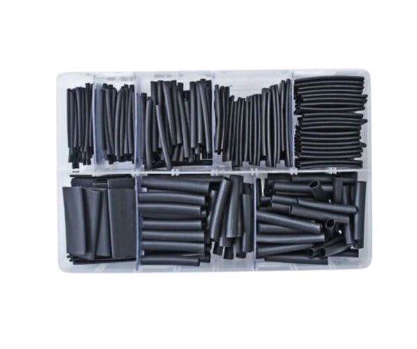 360pcs assorted black heat shrink tubes
