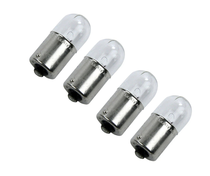 Bulb Tubular Side Tail Push In Number Plate Capless Bulbs Lamps (12V-5W) 10 Pcs - UK MOTOR FACTORS