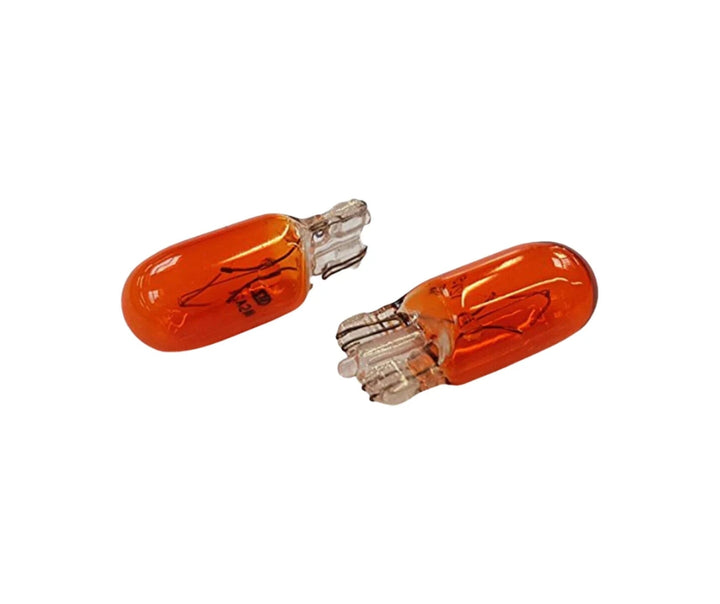 10x T10 501 Amber Capless Car Side indicator Push in Incandescent Bulb 12V-5W - UK MOTOR FACTORS