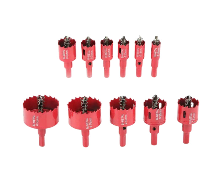 Bi-Metal Hole Saw HSS Hole Cutter Arbor Pilot Drill Bit For Iron Pipe 50-200 mm - UK MOTOR FACTORS