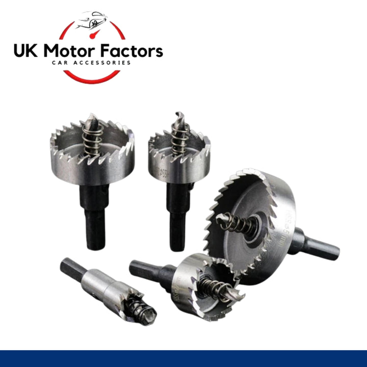 HSS Hole Saw Drill Bits 12-100 mm Stainless Steel Metal, Wood Cutter Hole Saw - UK MOTOR FACTORS