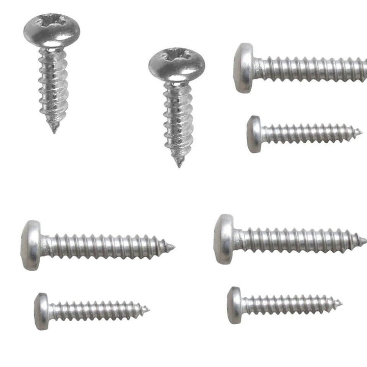 Stainless steel A2 grade self-tapping screws assorted Pozi pan heads
