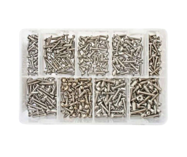 Stainless steel A2 grade self-tapping screws assorted Pozi pan heads
