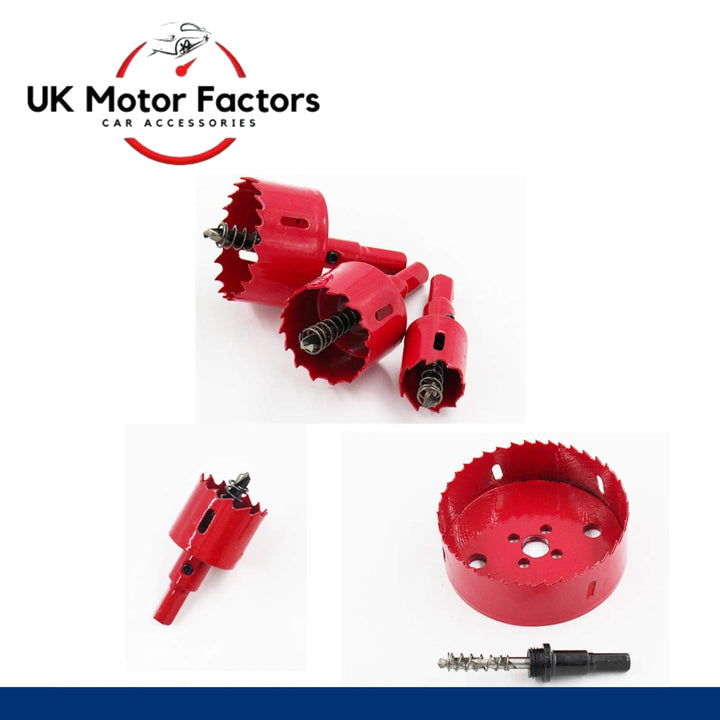 Bi metal Hole Saw 65mm - 75mm Drill Bits Set Arbor Pilot for Metal Wood Plastic - UK MOTOR FACTORS