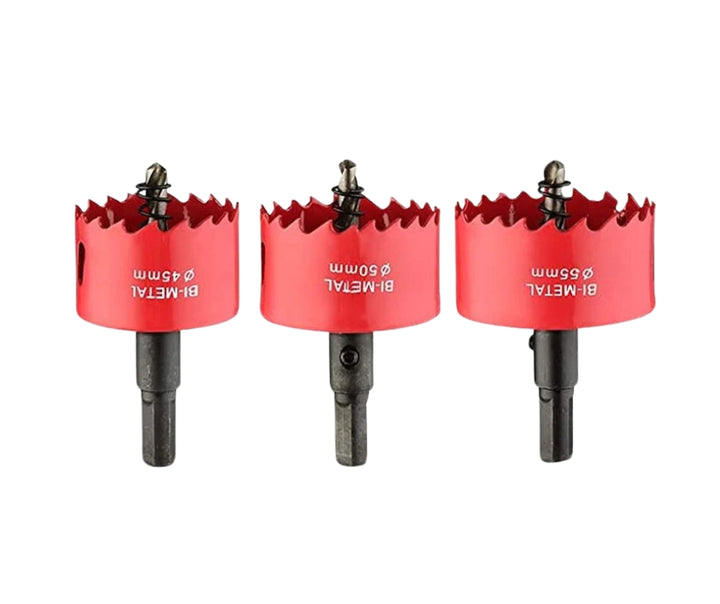 Bi metal Hole Saw [18mm 20mm 24mm 28mm 30mm 35mm 38mm 45mm 50mm 55mm] Drill Bits - UK MOTOR FACTORS