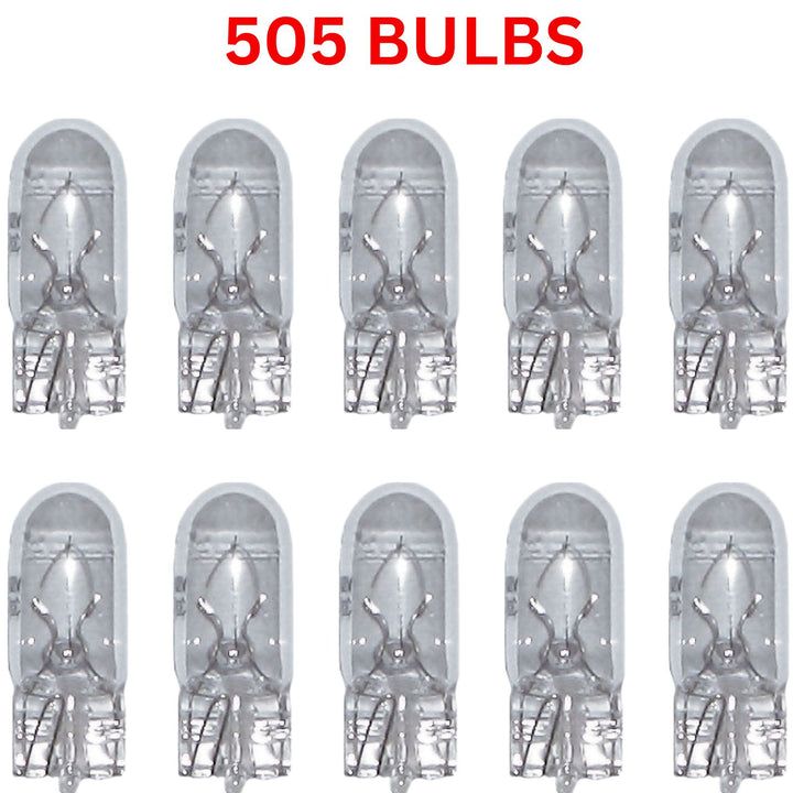 505 stop tail light bulb, 24V-3W, clear wedge capless bulb for cars