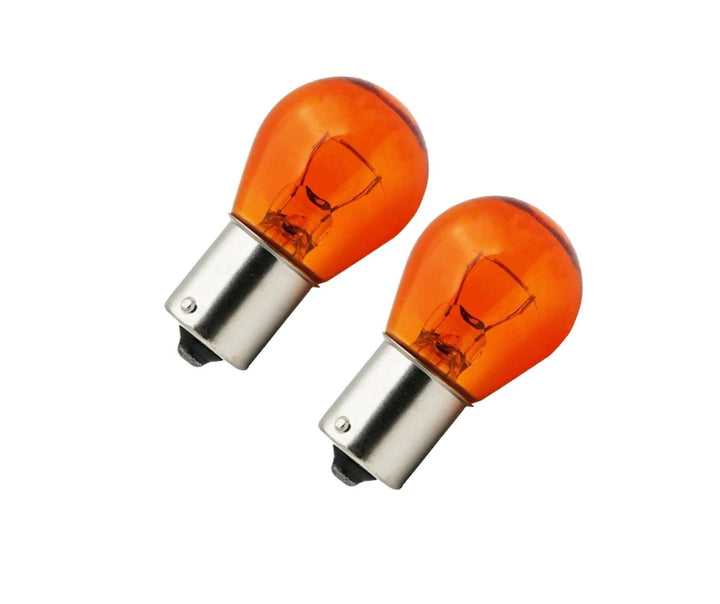 581 amber stop brake light flasher bulbs, 12V-21W BAU 15S
