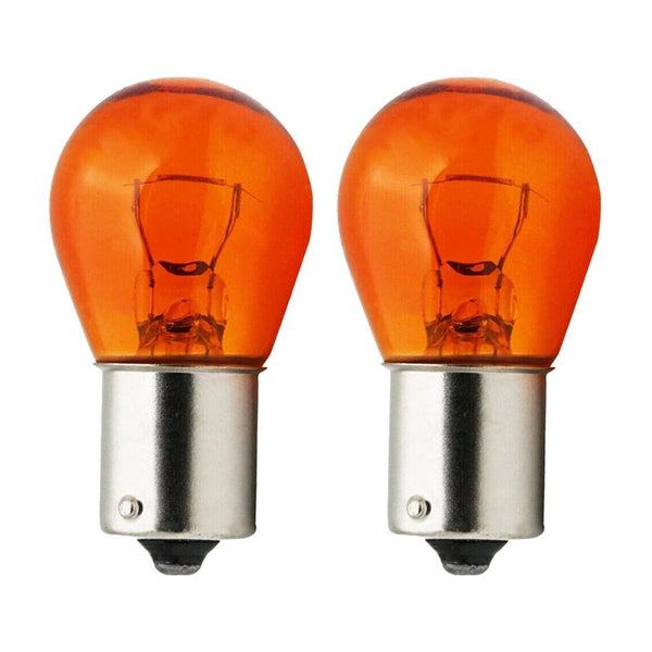 581 amber stop brake light flasher bulbs, 12V-21W BAU 15S
