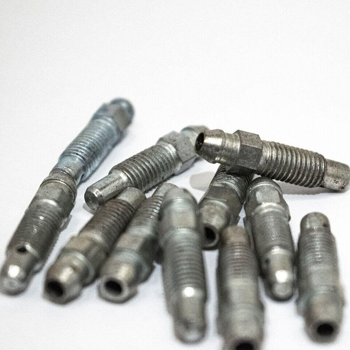 Metric & imperial bleed screws, caliper nipple brake nipples
