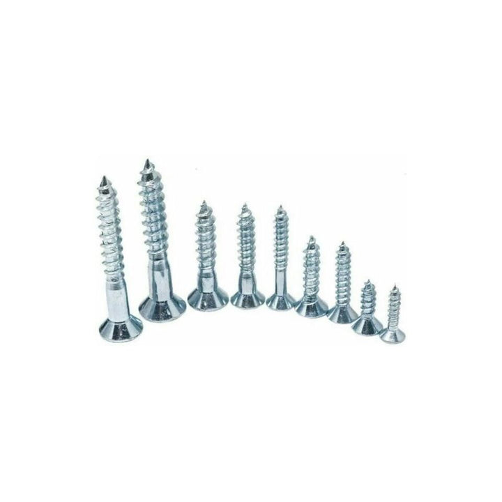 Assorted wood screws, 6-10 gauge
