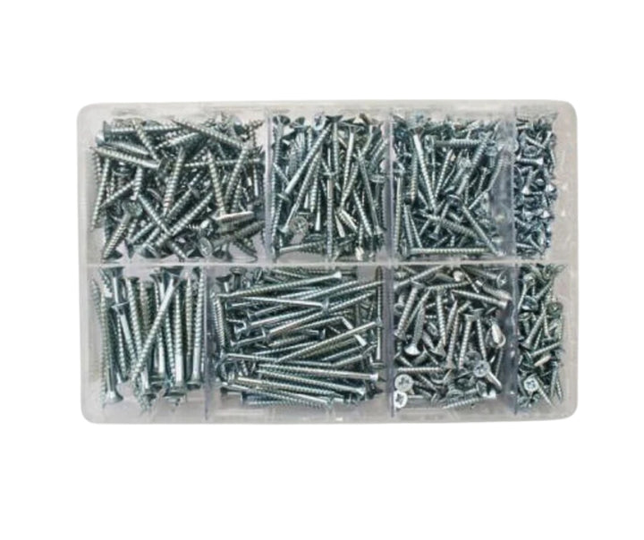 Assorted wood screws, 6-10 gauge
