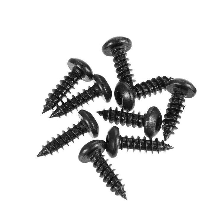 Assorted self-tapping screws black flanged Pozi
