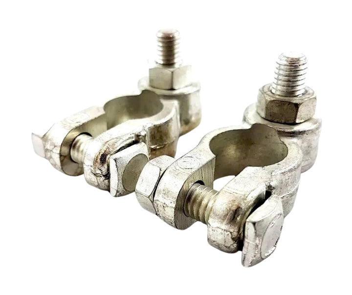 8mm stud standard car battery terminals tin-plated brass
