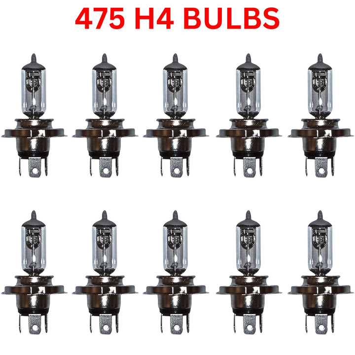 H4 75/70W halogen headlights for truck and lorry, 24V P43T fitting