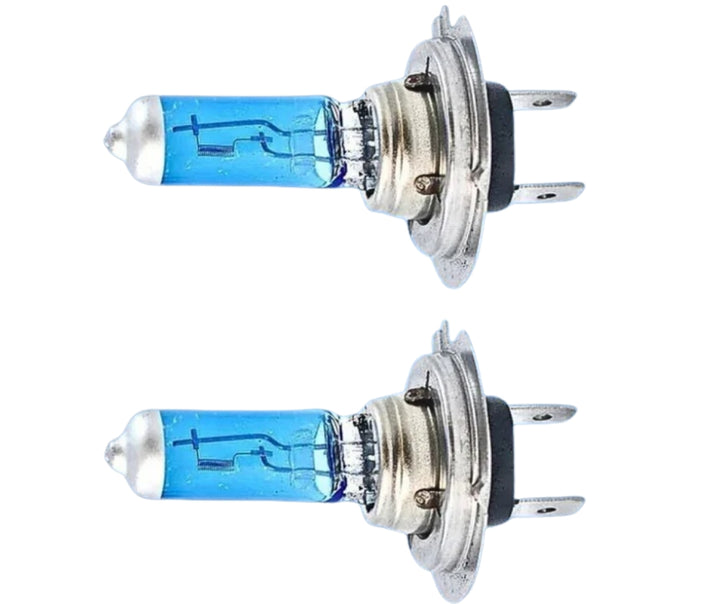 H7 55W halogen cool blue headlight bulbs 12V