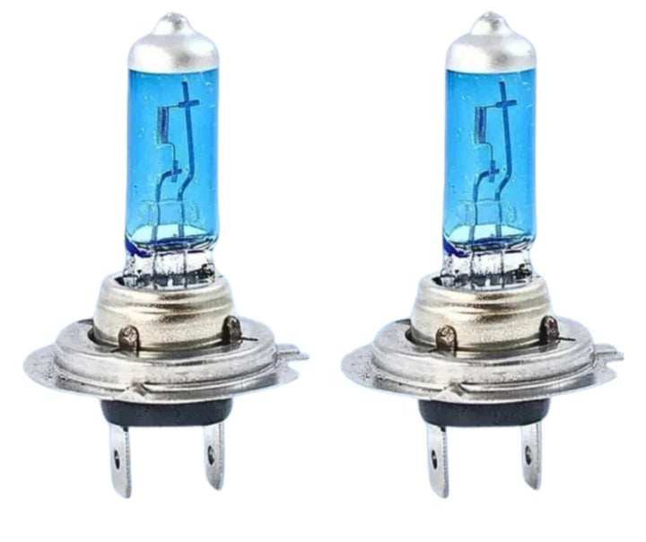 H7 55W halogen cool blue headlight bulbs 12V