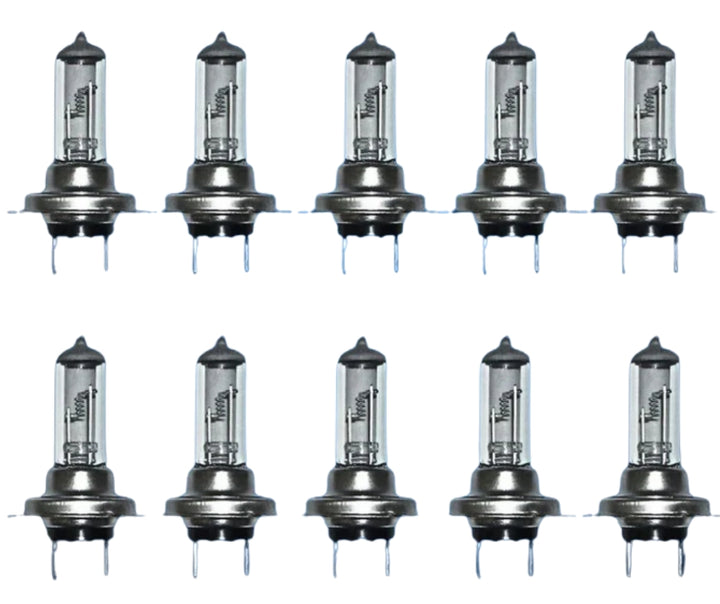 H7 55W xenon super white headlight bulbs full dipped beam 12V for clear visibility