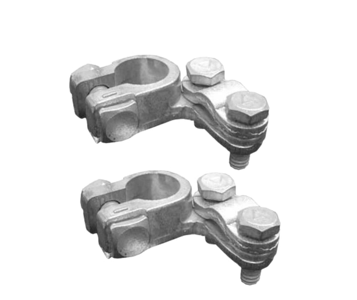 Offset battery terminals heavy-duty tin-plated brass
