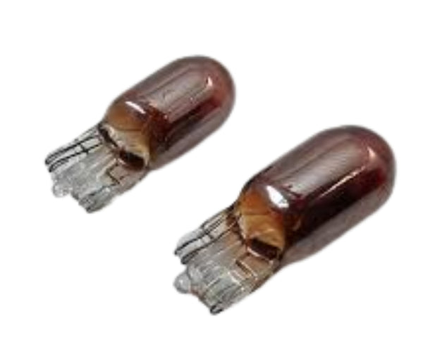 T10 amber automotive capless side tail light bulb for cars, 12V-5W, high brightness