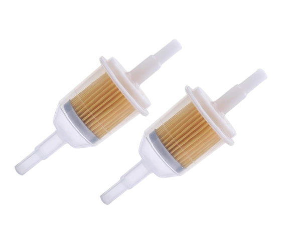Universal petrol inline fuel filter, fits 6-8mm pipe
